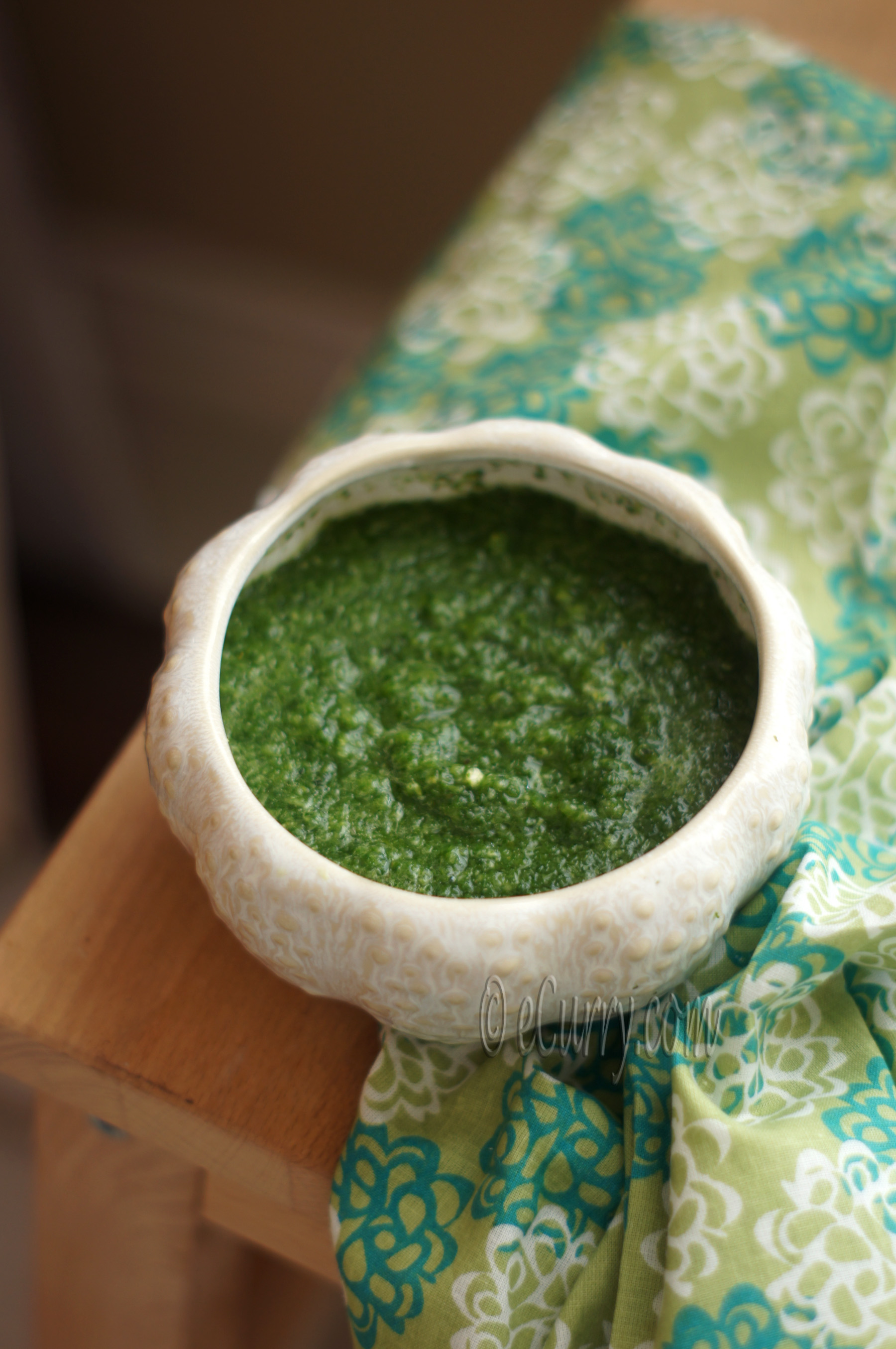 Mint & Coriander Chutney Green Chutney eCurry The Recipe Blog