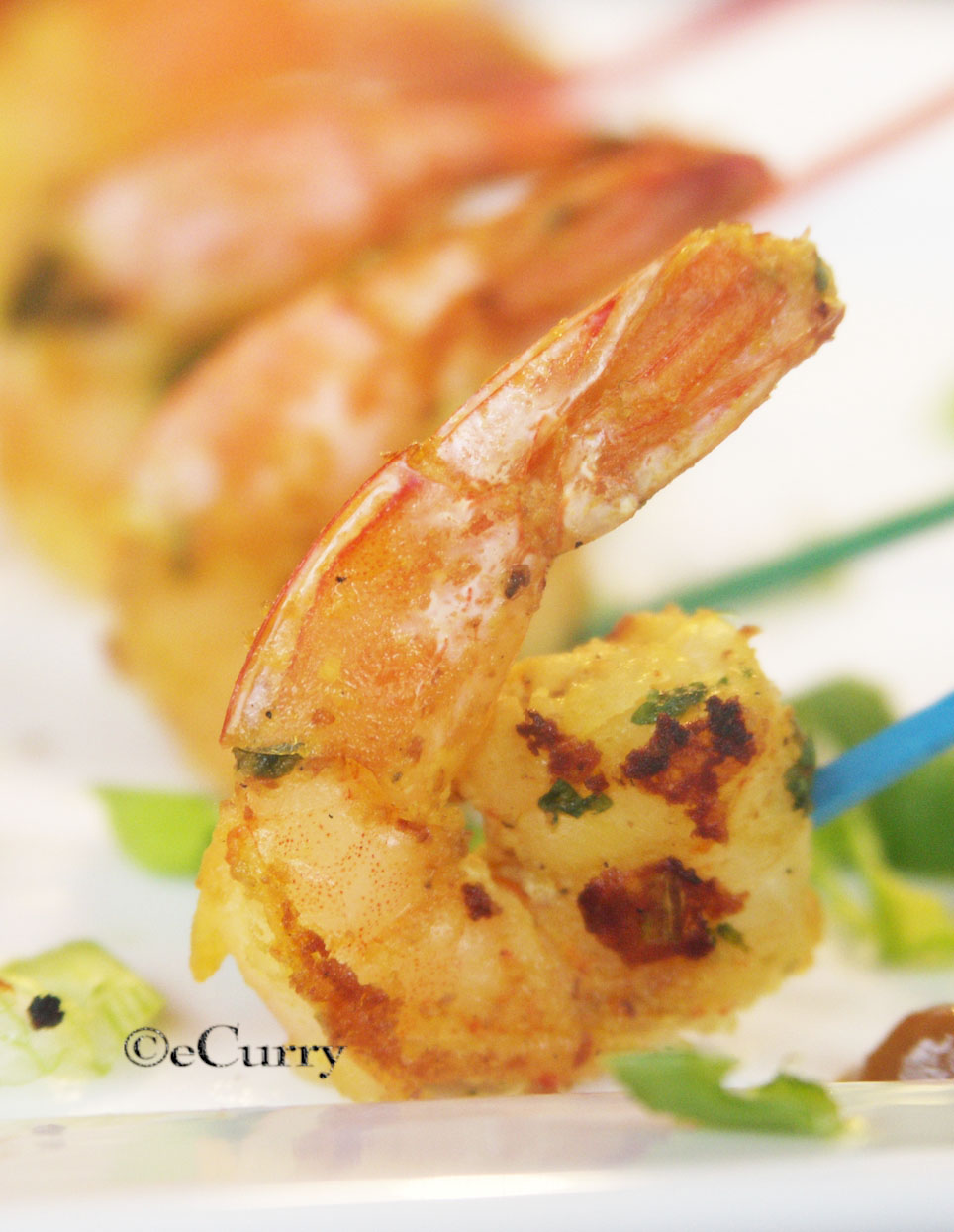 Shrimp Satay Grilling with Almond Satay Sauce eCurry The Recipe Blog