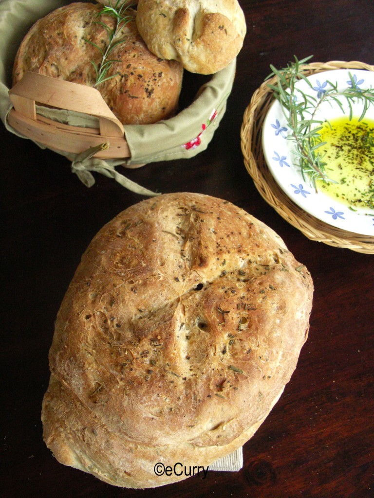 Rosemary Pepper Peasant Bread eCurry The Recipe Blog