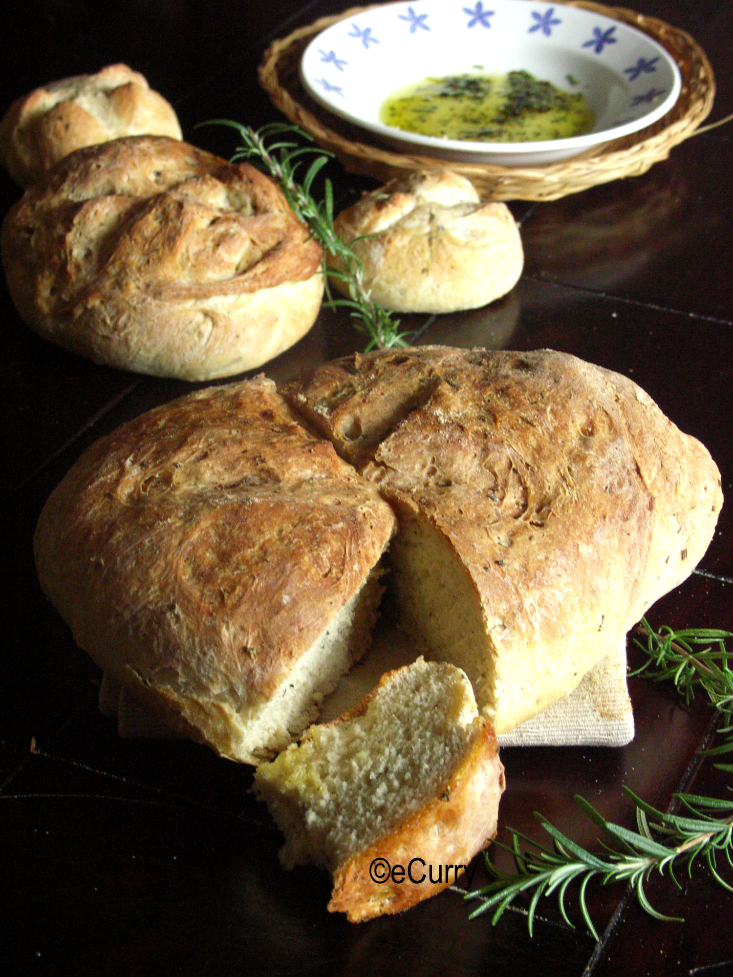 Rosemary Pepper Peasant Bread eCurry The Recipe Blog