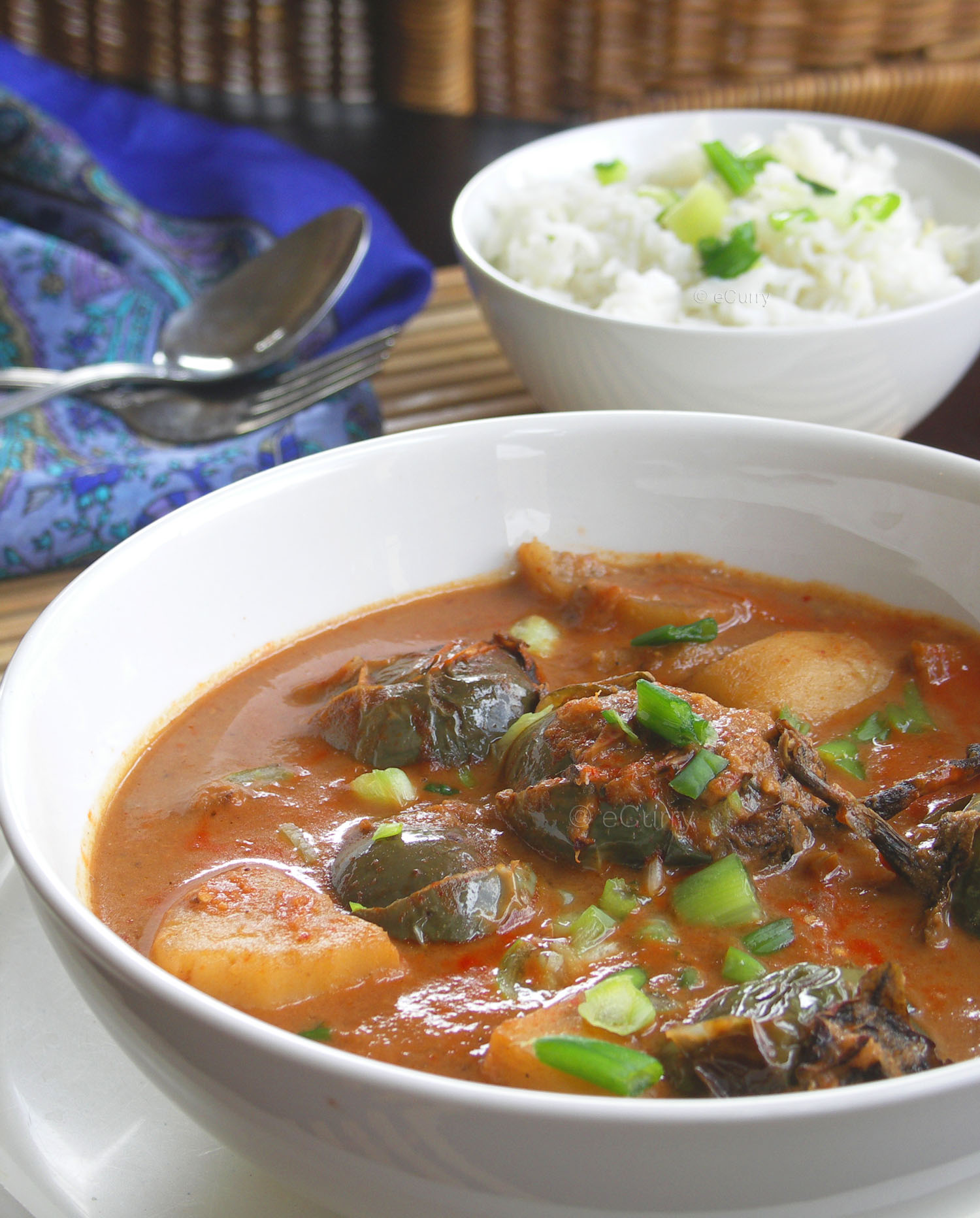Thai Eggplant Massaman Curry eCurry The Recipe Blog