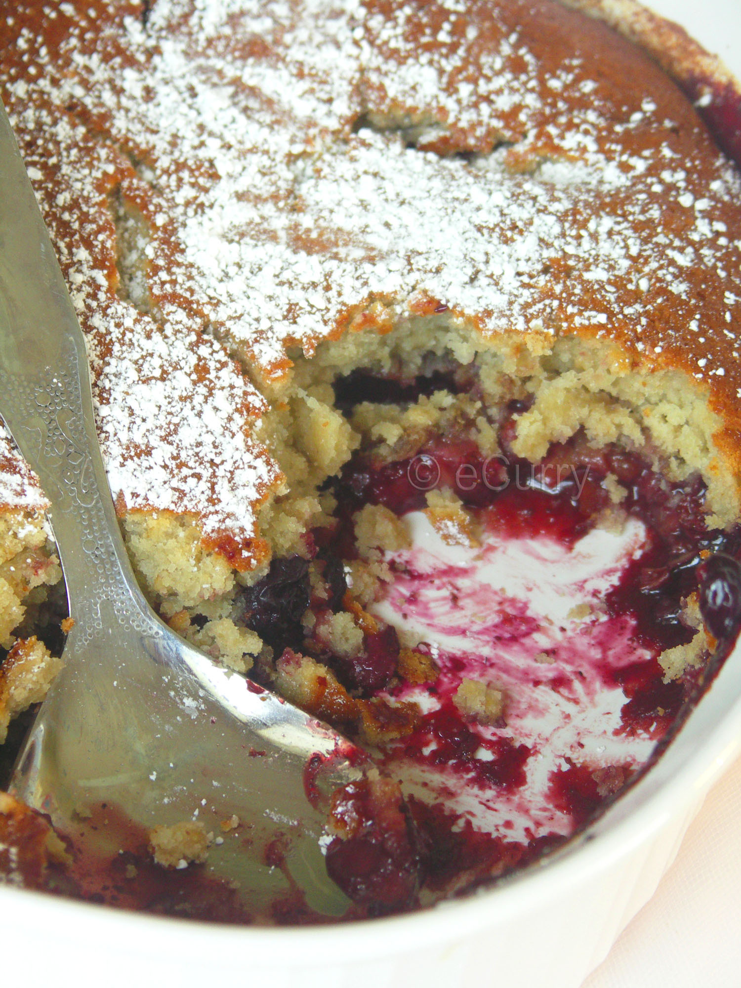 Fruit & Berry Spoon Cake eCurry The Recipe Blog