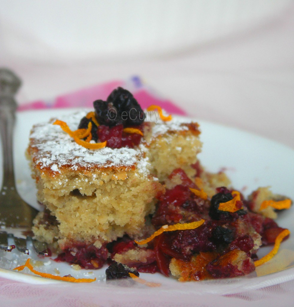 Fruit & Berry Spoon Cake eCurry The Recipe Blog