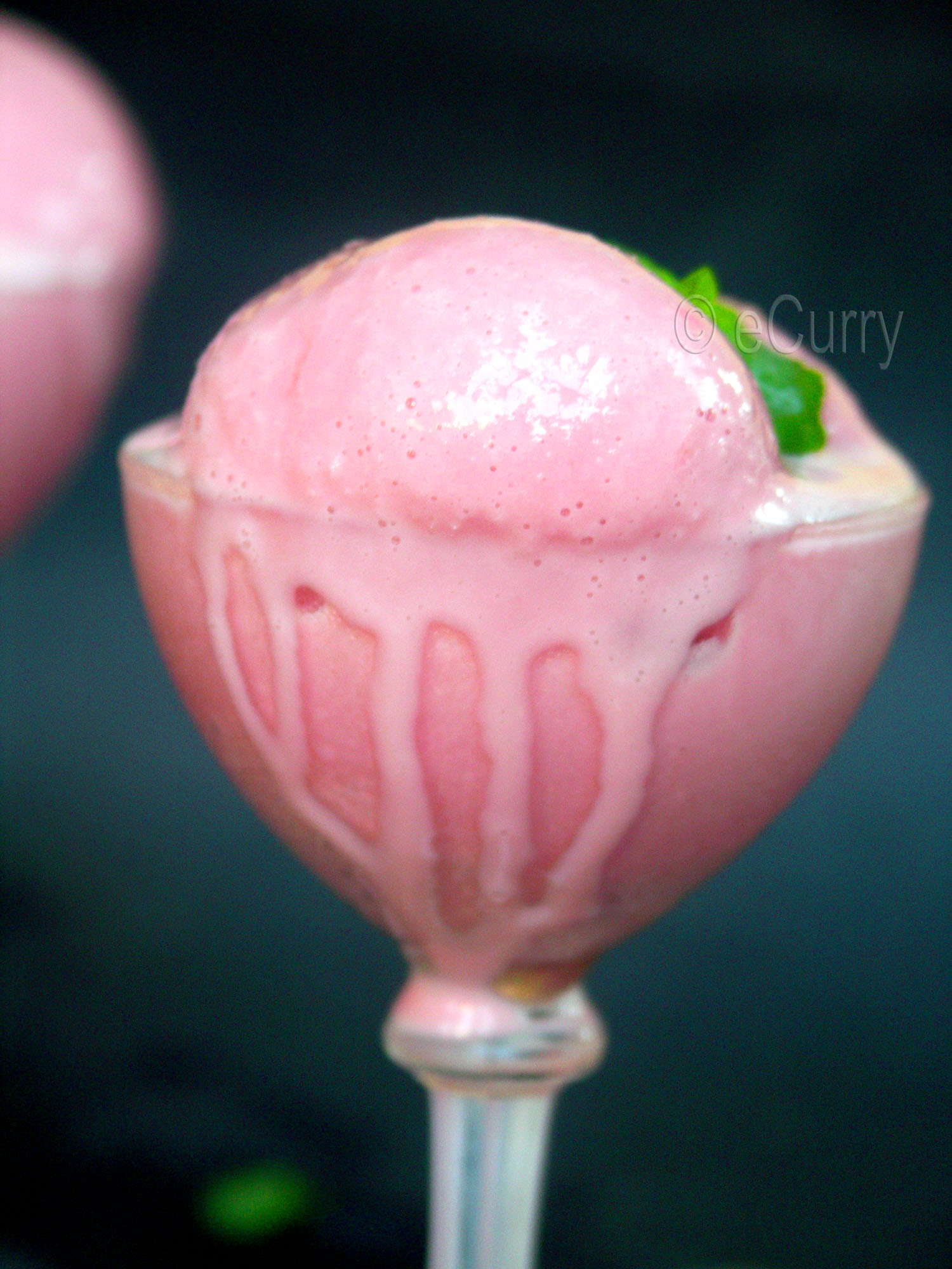 Pomegranate & Mint Frozen Yogurt eCurry The Recipe Blog
