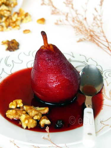 Red Wine Poached Pear 2