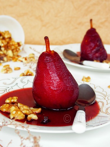 Red Wine Poached Pear 6