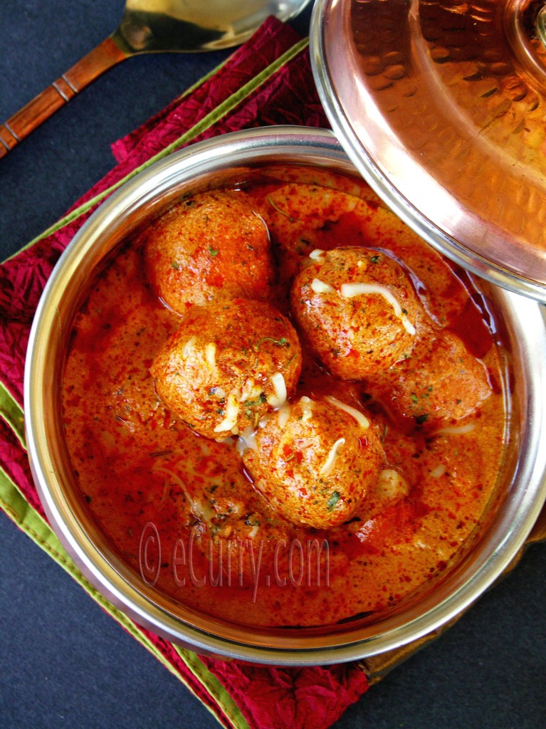 Malai Kofta/Cheese Dumplings Simmered in a Creamy Sauce eCurry The