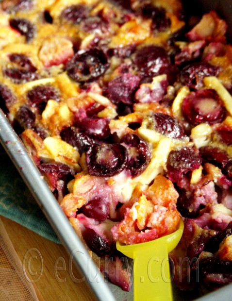 Cherry and Apricot Clafoutis 
