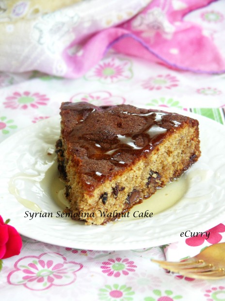 Syrian Walnut Chocolate Cake