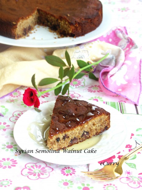 Syrian Walnut Chocolate Cake