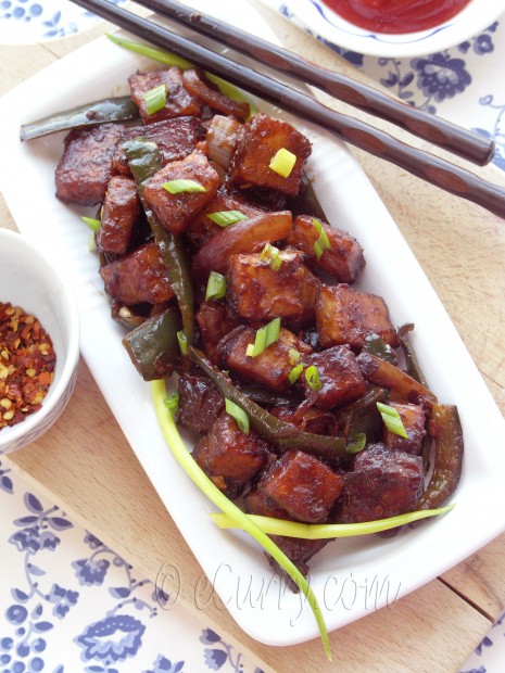 Chili Paneer - Indo Chinese Paneer Recipe