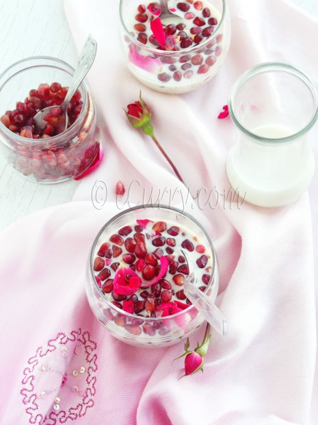 Quinoa Pudding with Rose and Pomegranate