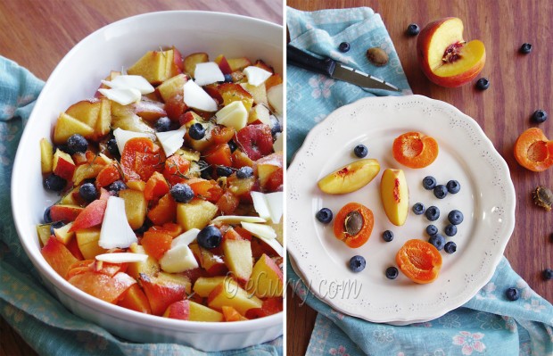 Fruits for the roll / Summer fruits/roasted fruits