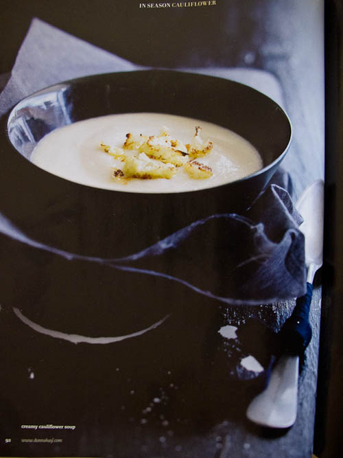 donna hay's creamy cauliflower soup