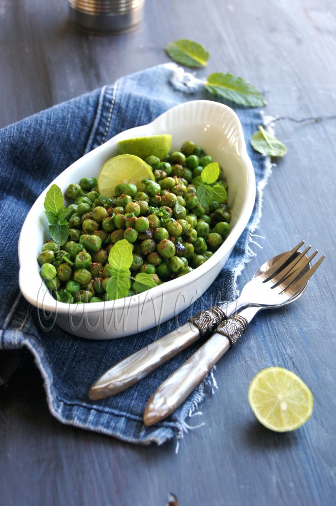peas with Chaat Masala