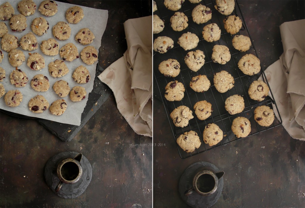 Almond Cranberry Cookies Diptych 1